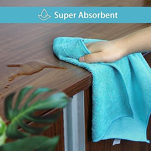 HOMEXCEL 50PK Microfiber Cleaning Cloth, Cleaning Rag for Home, 11.5x11.5in - Image 4