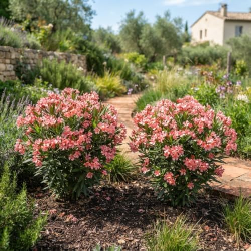 2 Dwarf Salmon Oleander Live Plants, 4–7 Inches Tall, Flowering Shrubs - Image 5