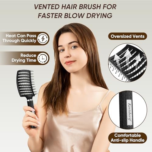 Hair Brush for Wet & Dry Hair, Detangler Brush for Women & Men - Image 3