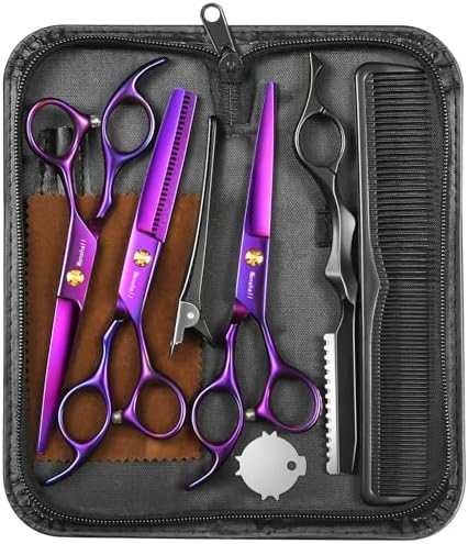 Wenshall Hair Cutting Scissors Professional 6.89 inch Barber Scissors Multifunctional Salon Thinning Scissors Straight Shears Tools for Mother Father Friends' Christmas Gift by Wenshall