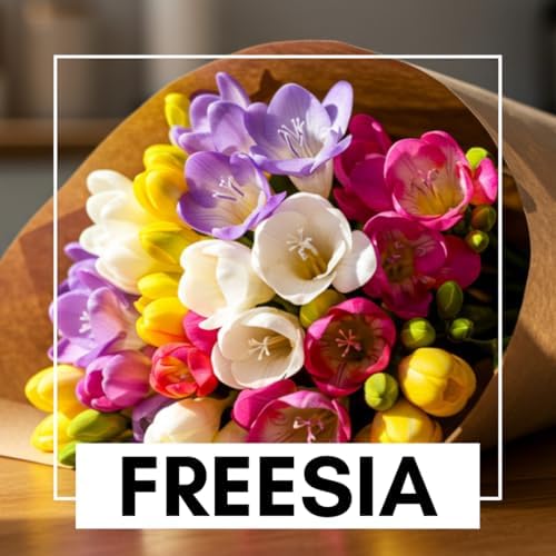 Double Freesia Flower Bulbs for Spring Planting - Mixed Colors for Bouquets - Large Healthy Bulbs - Great for Container or Outdoor Growing (50 Bulbs) - Image 3