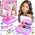 Hair Gem Stamper Kit – Hair Jewelry & Bling Craft Toys for Girls – Sparkling Hair Accessories with Glitter Sequins – DIY Hair Arts Crafts – Birthday Gifts for 5 6 7 8 9 10 11 12 Year Old by GlamLoops