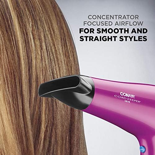 Conair Hair Dryer with Diffuser and Concentrator, 1875W, Pink (Pack of 4) - Image 5