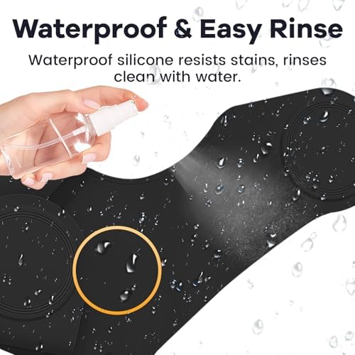 Wokyo Silicone Hair Cutting Collar, Non-slip Hair Cutting Mat Haircut Cape Catcher Neck Wrap Guard Neck Fitting Accessories - Image 3