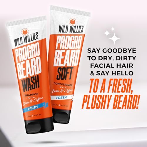 Wild Willies Beard Grooming Kit - Ionic 2-in-1 Heated Straightener Brush - Image 3