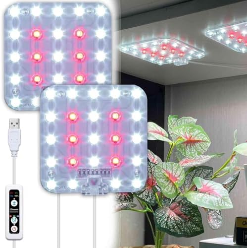 Under Shelf Grow Light, Auto Timer, Dimmable, Bright White, 1-Pack by DommiaBuynow
