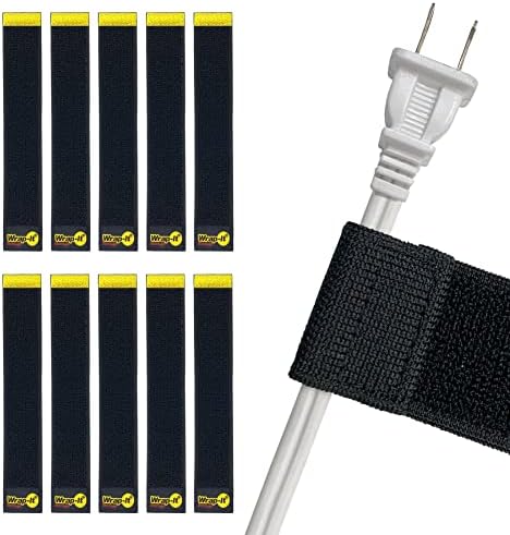 Selfie Straps by Wrap-It Storage, 9-inch (10-Pack), Black by Wrap-ItStorage