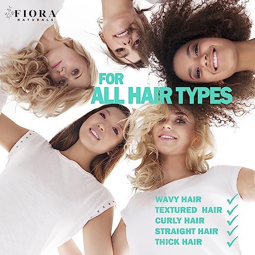 Fiora Naturals Hair Brush Set for Women, Detangler, Round Brush and Comb - Image 6