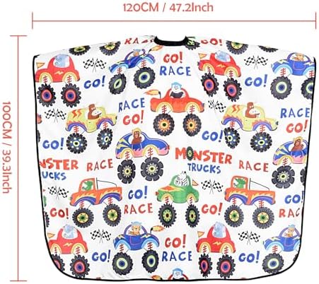 Kids Haircut Cape Waterproof Kids Barber Capes with Adjustable Neckline Unisex Hair Cutting Cape Cover Barber Apron - Image 5