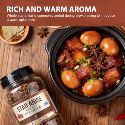 Soeos Star Anise, Star Anise Whole, Anise Seeds, NON-GMO Verified，8 Ounce - Image 5