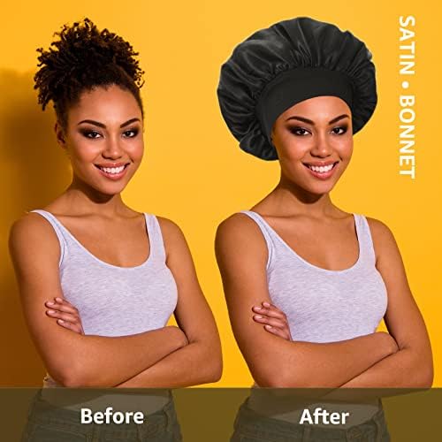 ROYBENS Satin Bonnet Hair Bonnet for Sleeping, Cute Sleep Bonnets for Women - Image 5