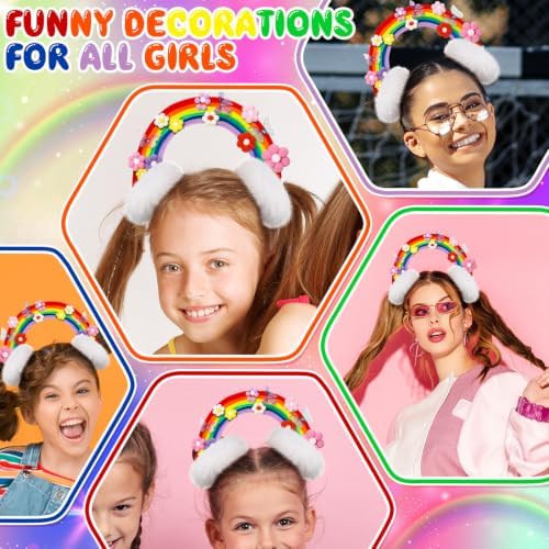 Rainbow Butterfly Flower Hair Clip Kit Crazy Hair Day - Image 4