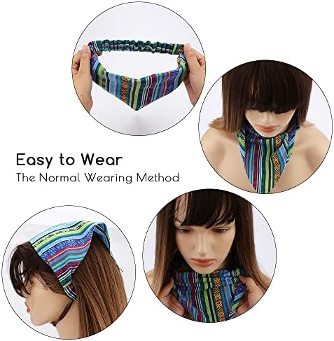 TOBATOBA Boho Headbands for Women - 5 Pcs Hair Accessories Featuring Headbands, Bandanas, and Head Scarves for Women and Girls - Image 4