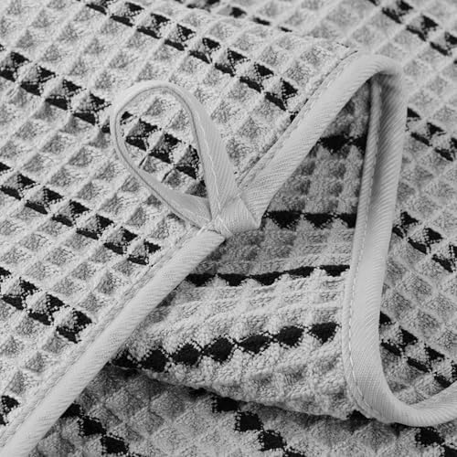 POLYTE 430 GSM Poly Blend Microfiber Quick Dry Waffle Hand Towel, 16x30 in - Image 4