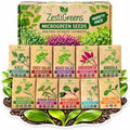 Microgreen Seeds - USA Premium 10 Variety Seeds Pack by ZESTIGREENS