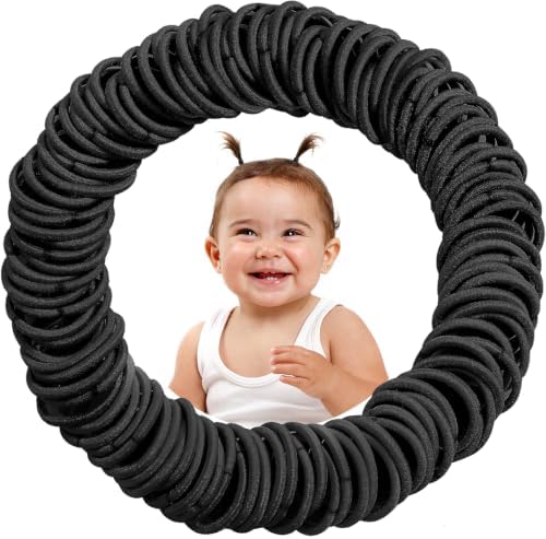200PCS Small Hair Ties,No Crease Baby Hair Ties by WillingTee