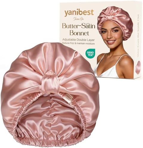 YANIBEST Breathable Soft Breeze Satin Bonnet for Sleeping,Silk Feeling Cap by yanibest