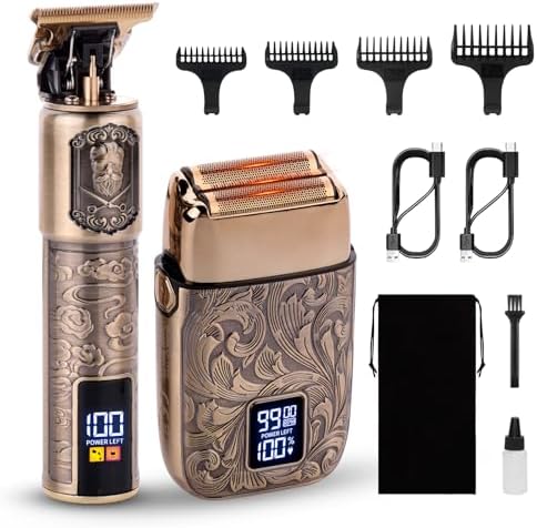 Ufree Foil Shaver and Beard Hair Trimmer Set, Men Electric Razor，Mens Gifts by Ufree