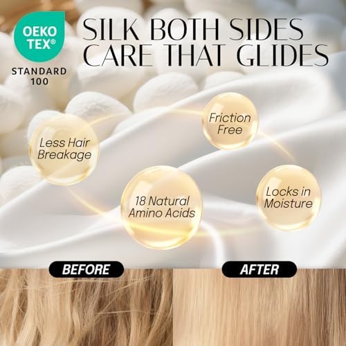 OLESILK Silk Hair Bonnet for Sleeping Women, 100% Mulberry Silk, Anti-Frizz - Image 2