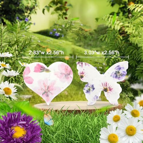 48PCS Plantable Seed Paper Hearts & Butterflies – Wildflower Embedded Paper, Unique Gifts for Mothers, Garden Lovers, Weddings, Bridal Showers, Birthdays & Special Celebrations - Image 5