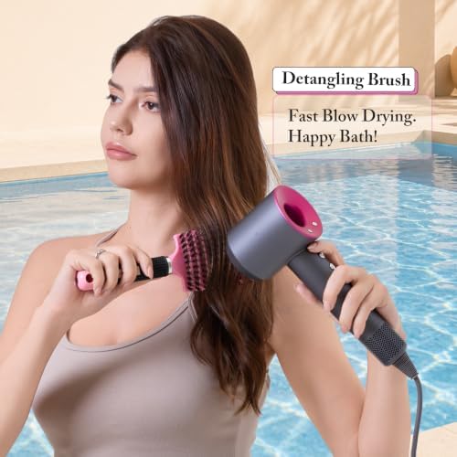 Boar Bristle Hair Brush, Detangler for Women Men, Wet & Dry Hair - Image 6