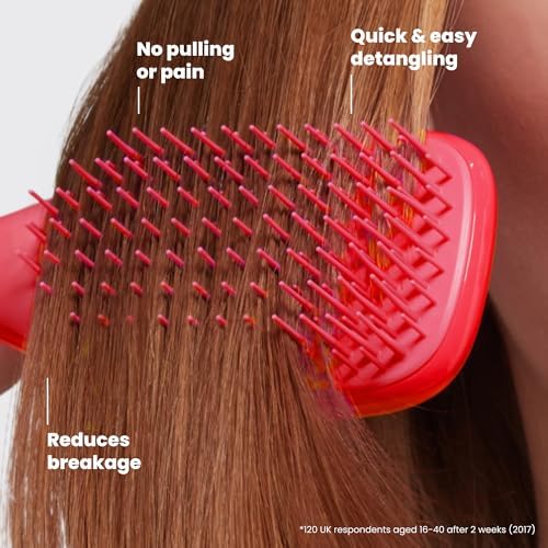 Tangle Teezer Ultimate Detangler Mini Hair Brush, Pink Punch - Image 4