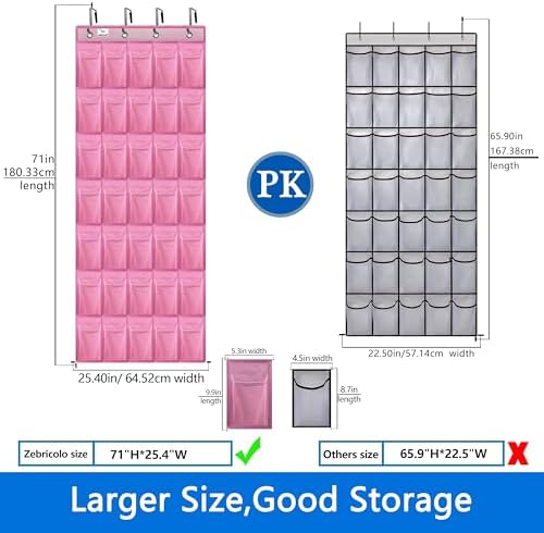 Shoe Rack for Door, Over Door Shoe Organizer for Closet - Image 3