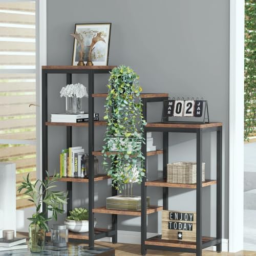 LOYWREE Fake Hanging Eucalyptus Plants Small Potted Long Vine Plants Indoor for Vintage Boho Farmhouse Bathroom Office Desk Wall Shelf Room Aesthetic Decor (Black Pot) - Image 5
