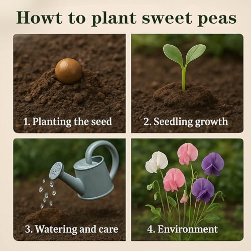 600+ Sweet Pea Seeds, Fragrant Flowering Vines for Trellis & Garden Beds - Image 5