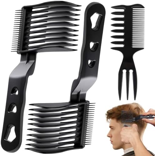 Blend Friend Fade Comb Set 3PC Self Hair Cutting Tools for Men & Boys Black by EHBELIF