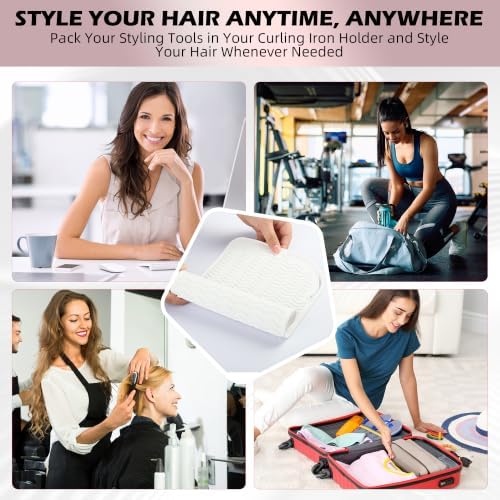 Silicone Heat Resistant Mat for Hair Tools, 11" x 7.5", White - Image 7