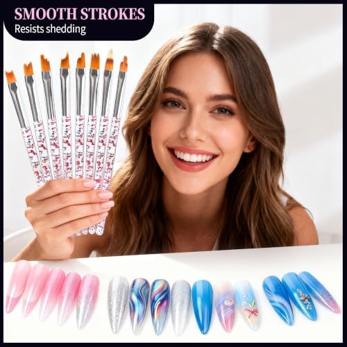 Artdone 34pcs Nail Art Brushes, Nail Art Tool Set, Dotting Tools - Image 4