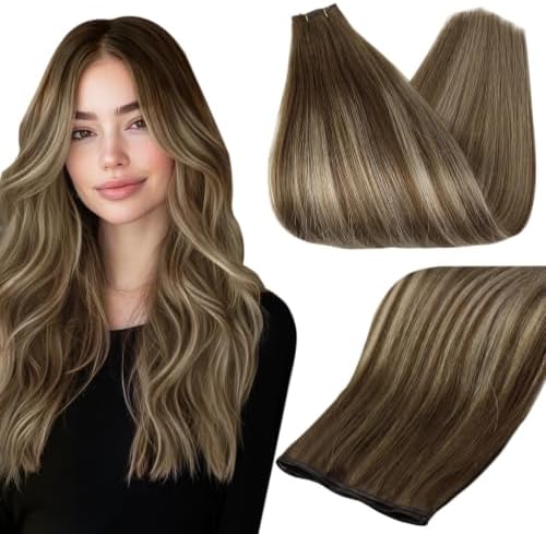 Full Shine Sew In Hair Extensions Real Human Hair 22 Inch 80g by FullShine