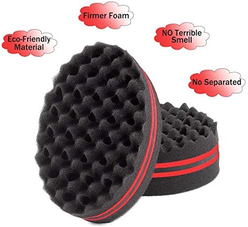 Magic Barber Sponge Twist Brush Hair For Wave,Dreadlock,Coils,Afro Curl As Hairs Care Tool 2.8 IN Hole Diameter Suitable For Curly Hair (1 PCS) - Image 6