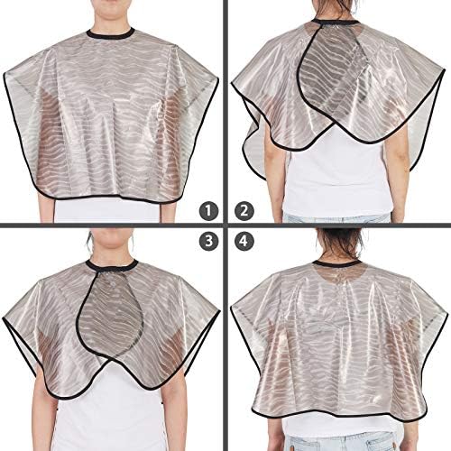 Short Waterproof Hair Dye Cape, Salon Cover for Hair Color,Shampoo - Image 4