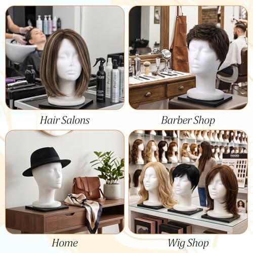4Pcs Foam Mannequin Wig Head Stands - Image 3
