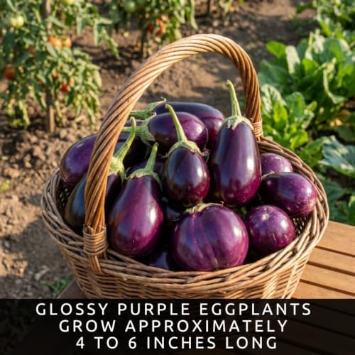 Purple Beauty Eggplant Seeds for Planting | 100 Seeds | Garden Vegetable - Image 6