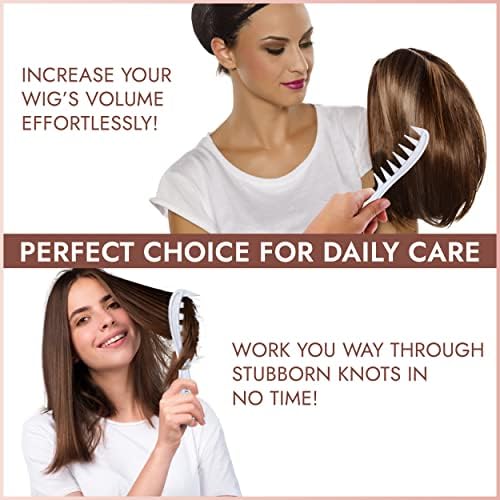 Wide Tooth Detangling Comb Hair Wig Lift Styling Tool - Image 5