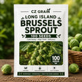 Long Island Brussels Sprouts Seeds | Sweet Heirloom Variety | 100 Seeds by CZGrain
