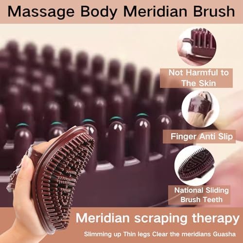 2Pcs Meridian Massage Brush, Full Body SPA Relaxation Massager Brush, Acupressure Meridian, Scalp Massage, Full Body Relaxation Comb,Beauty Salon Professional MeridianBrush - Image 3