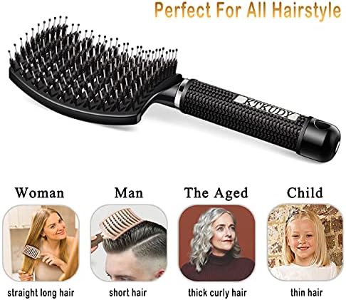 2 Pack Detangling Brushes for Women & Kids, Wet & Dry Hair, All Hair Types - Image 5