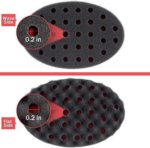 Magic Barber Sponge Twist Brush Hair For Wave,Dreadlock,Coils,Afro Curl As Hairs Care Tool 2.8 IN Hole Diameter Suitable For Curly Hair (1 PCS) - Image 4