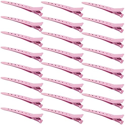 Bantoye 24 Packs Duck Bill Clips 3.35 Inch Metal Alligator Clip, Pink by BlackDiamond