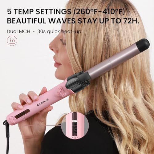 Rotating Automatic Curling Iron Set 3 Ceramic Barrels for Long Hair Waves - Image 4