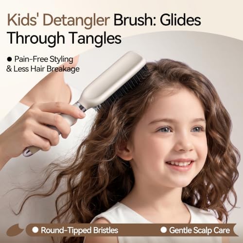 Hair Brush for Men, Detangling& Styling Hairbrush with Dual-Length Bristles - Image 5