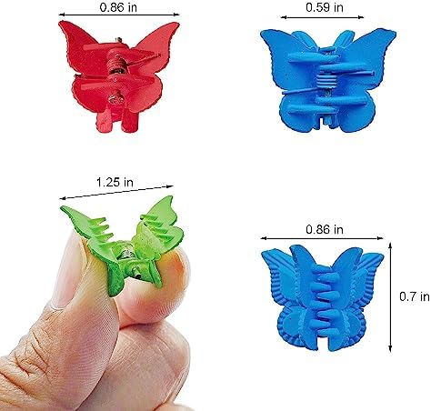 100 Pieces Assorted Color Butterfly Hair Clips, Beautiful Mini Butterfly Hair Clips Hair Accessories for Women and Girls (Matte Colors) - Image 2