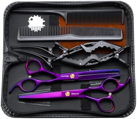 Hair Cutting Scissors Set,6.5" Hair Cutting Shears-Purple by Unknown