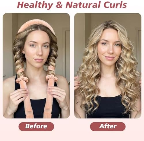 Gwabee Velvet Heatless Curls Overnight Hair Curlers to Sleep In - Image 2
