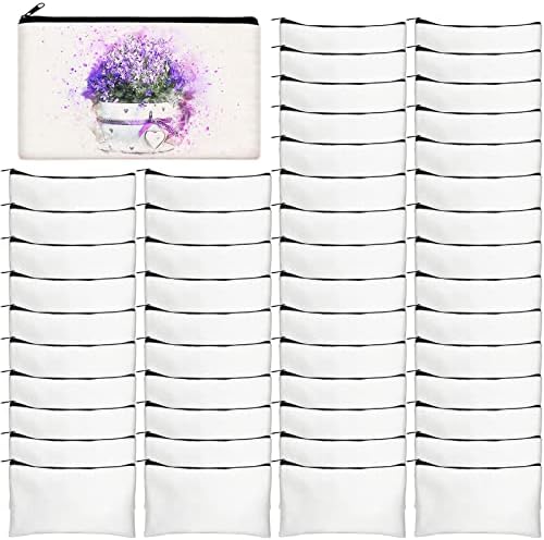 Legigo Blank Canvas Bags Zipper Pouch Makeup Bags Pencil Pouch Bulk by Legigo