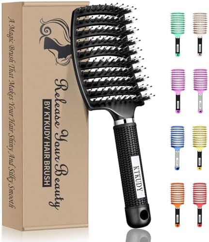 Detangling Brush for Women & Kids, Wet & Dry Hair, All Hair Types by KTKUDY